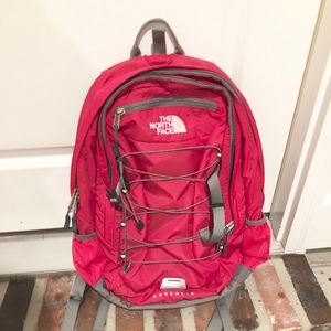 North face pink borealis backpack